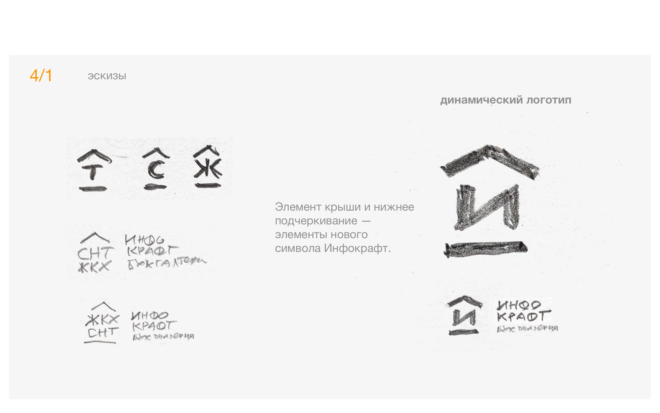 Original concept presentation / Exploring a house-related symbol and its structure.